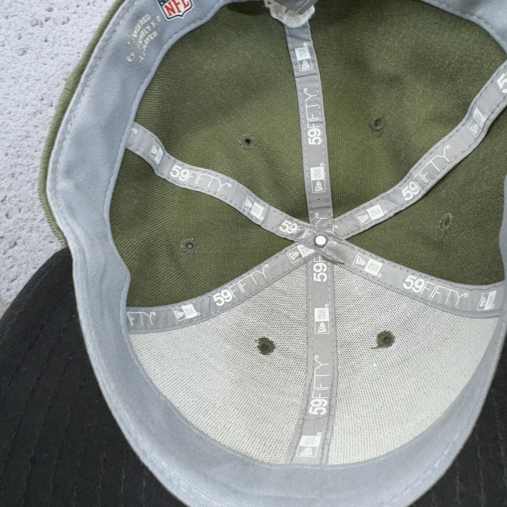 Atlanta Falcons‎ Hat Cap 7 3/4 Green Black Salute To Service Fitted NFL USA Flag